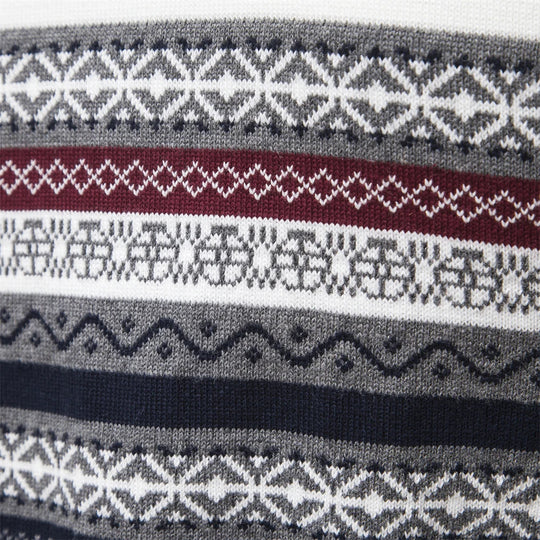 James - Hochwertiger Pullover mit Retro-Mustern