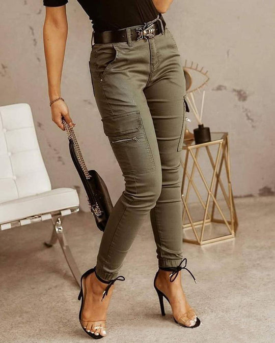 Sisley - Damen Cargo Jeans | 1+1 Gratis